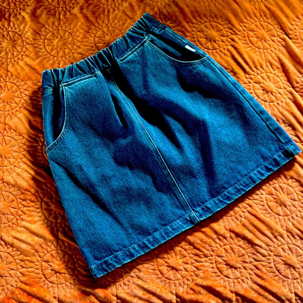 Le Bon Shoppe Denim City Skirt Small